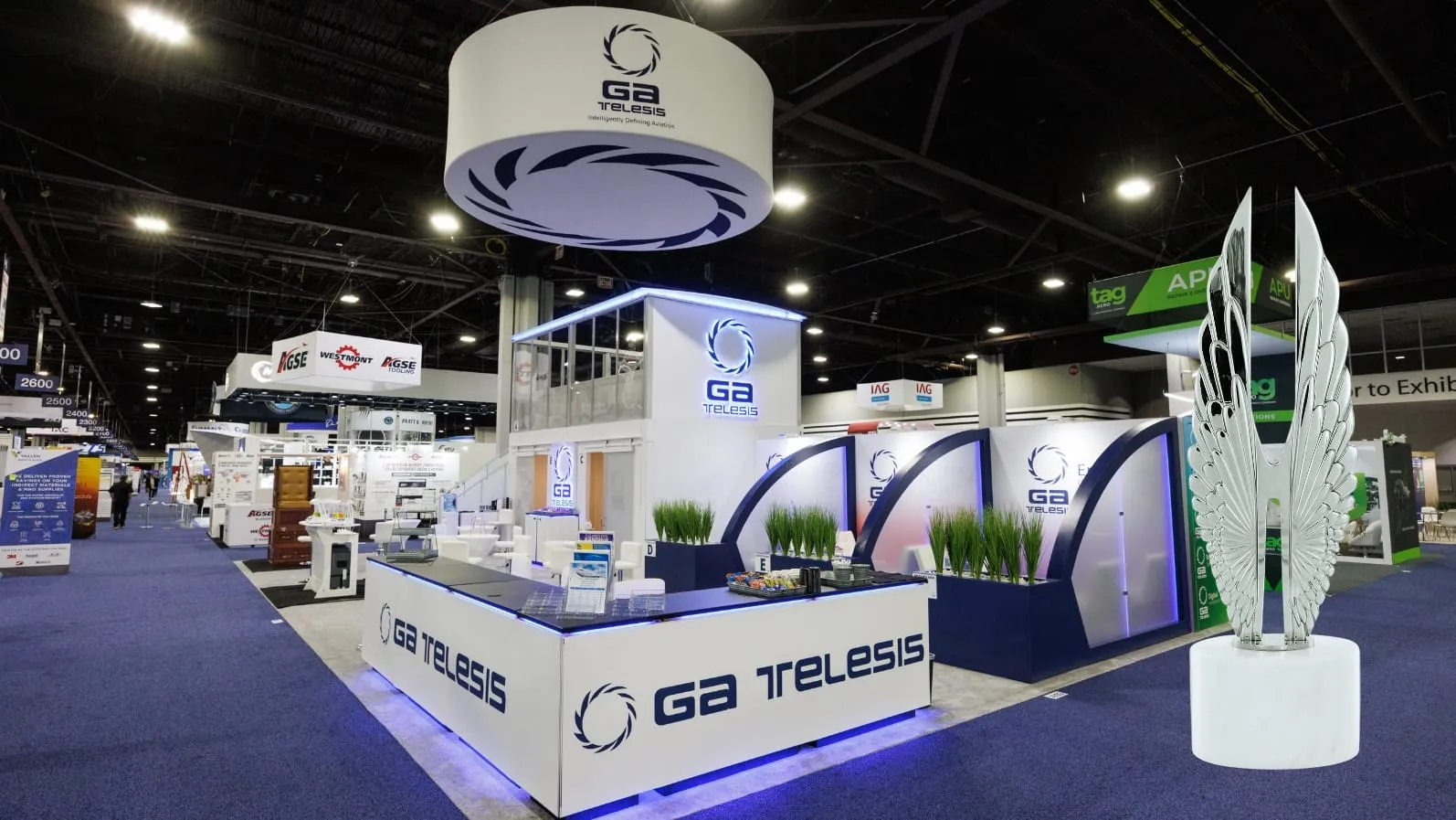 GA Telesis double-decker exhibit at MRO Americas