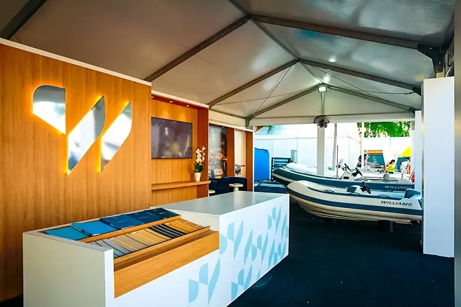 Williams Jet Tenders exhibit at the 2025 Miami Boat Show