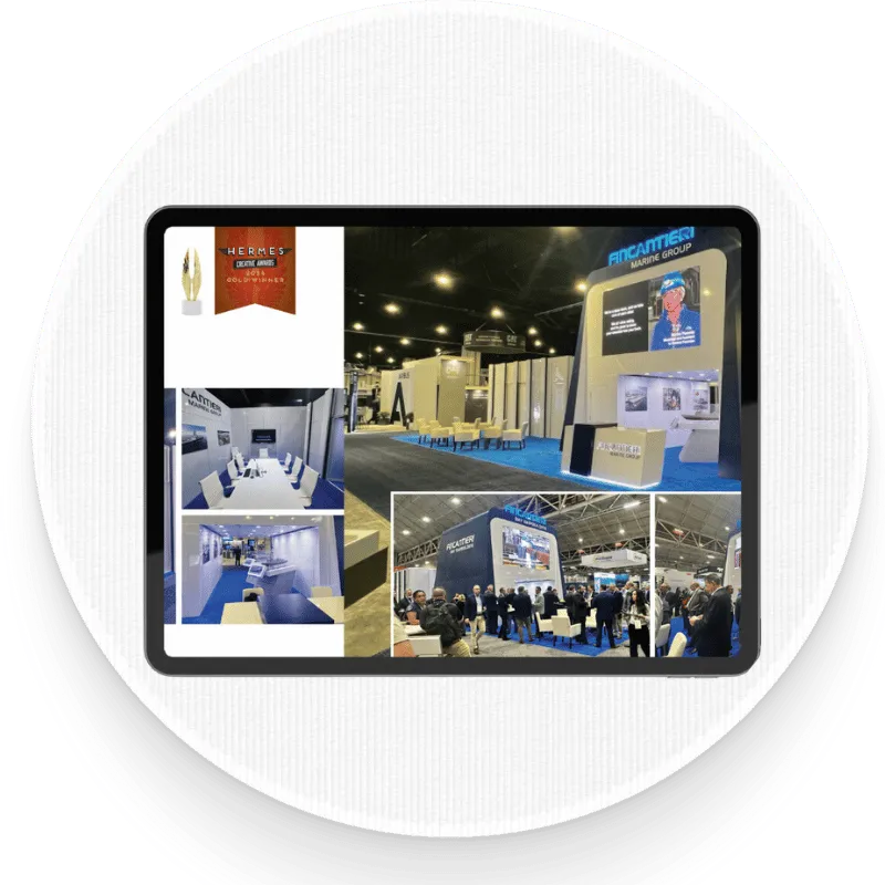 Exhibit Craft Digital Portfolio Book on a desktop screen